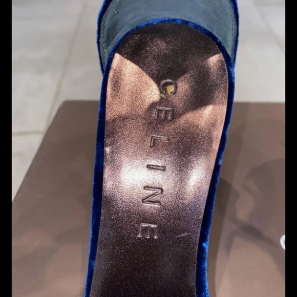 LAST CALL! CELINE PARIS 38.5 Crystal Ankle Strap Evening Pumps - Picture 7 of 10